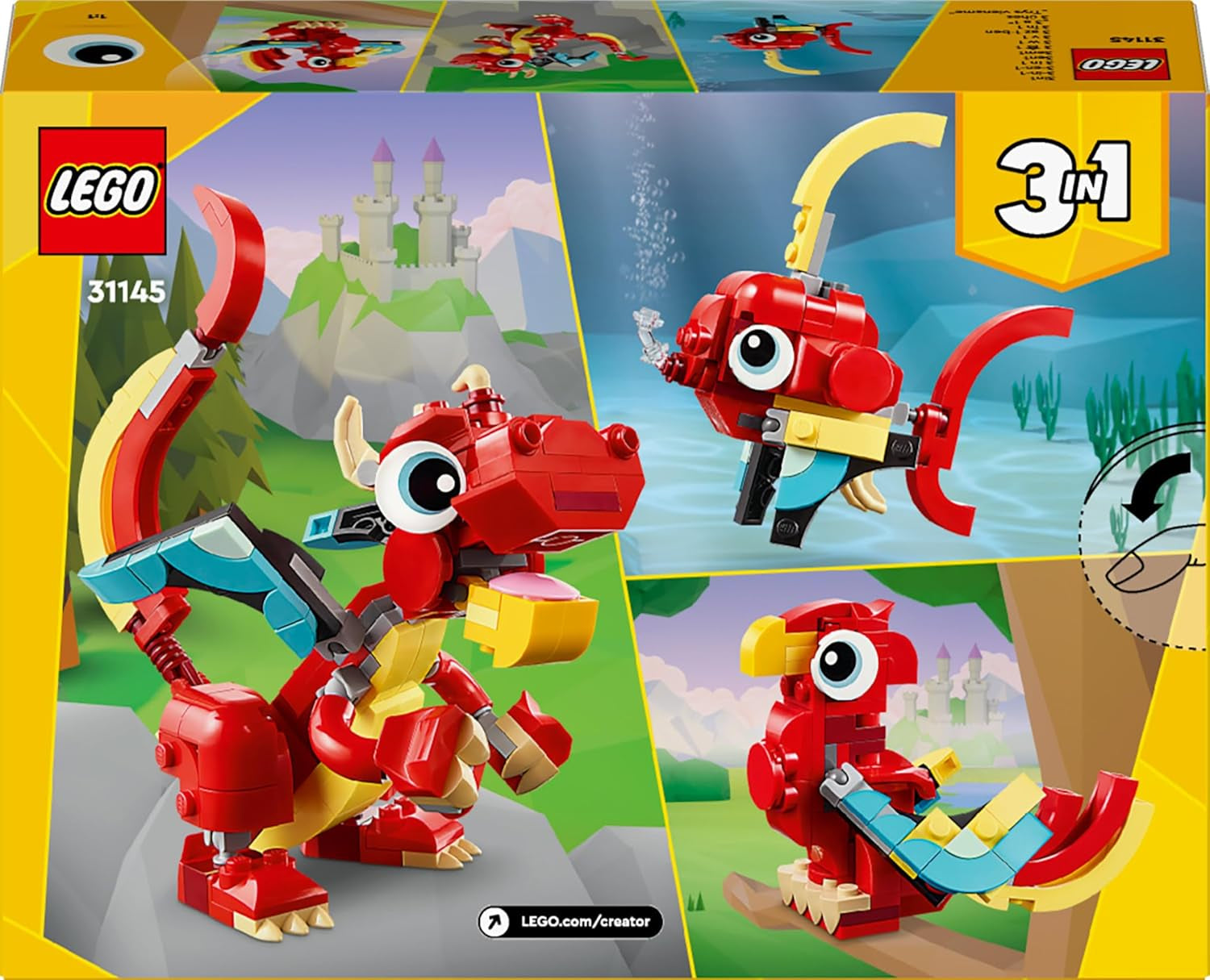 Creator 3In1 Red Dragon Lego