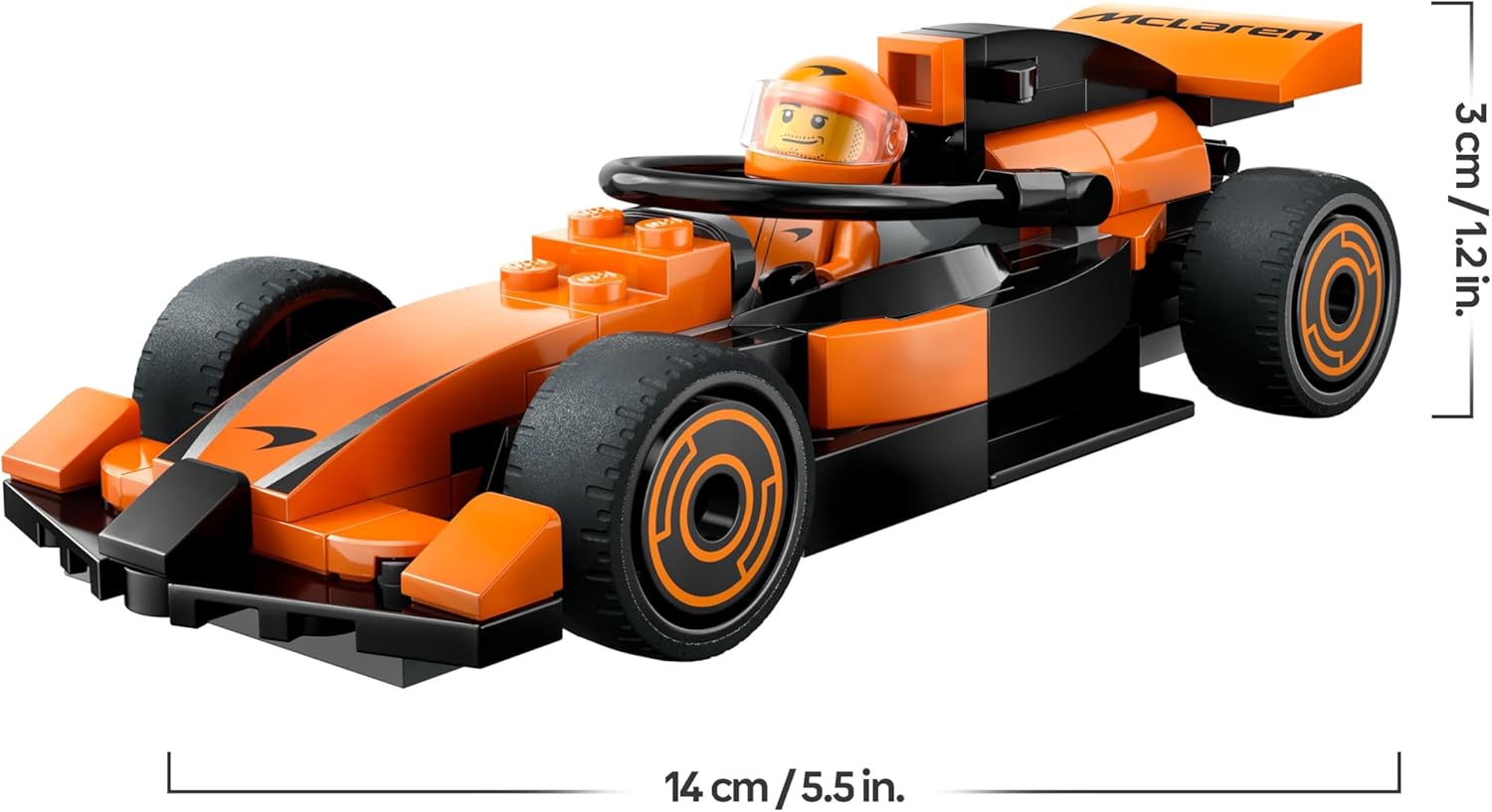City F1 Driver with Mclaren Race Car Lego®