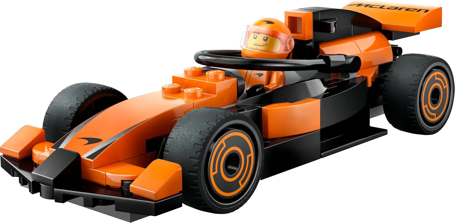 City F1 Driver with Mclaren Race Car Lego®