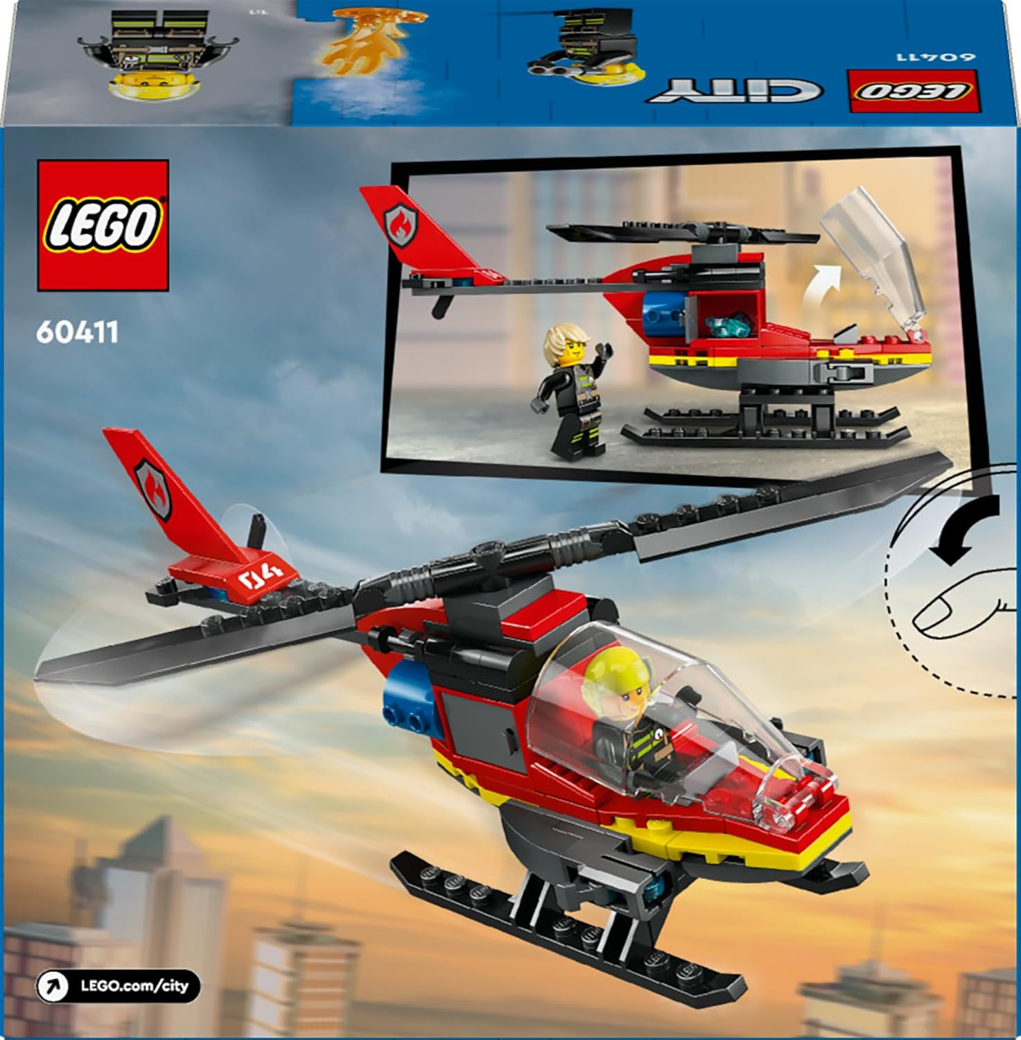 City Fire Rescue Helicopter Lego®