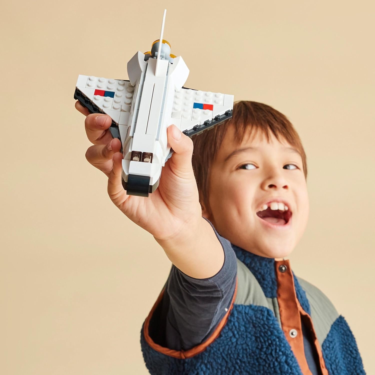 3 in 1 Space Shuttle to Astronaut Figure to Spaceship Lego®