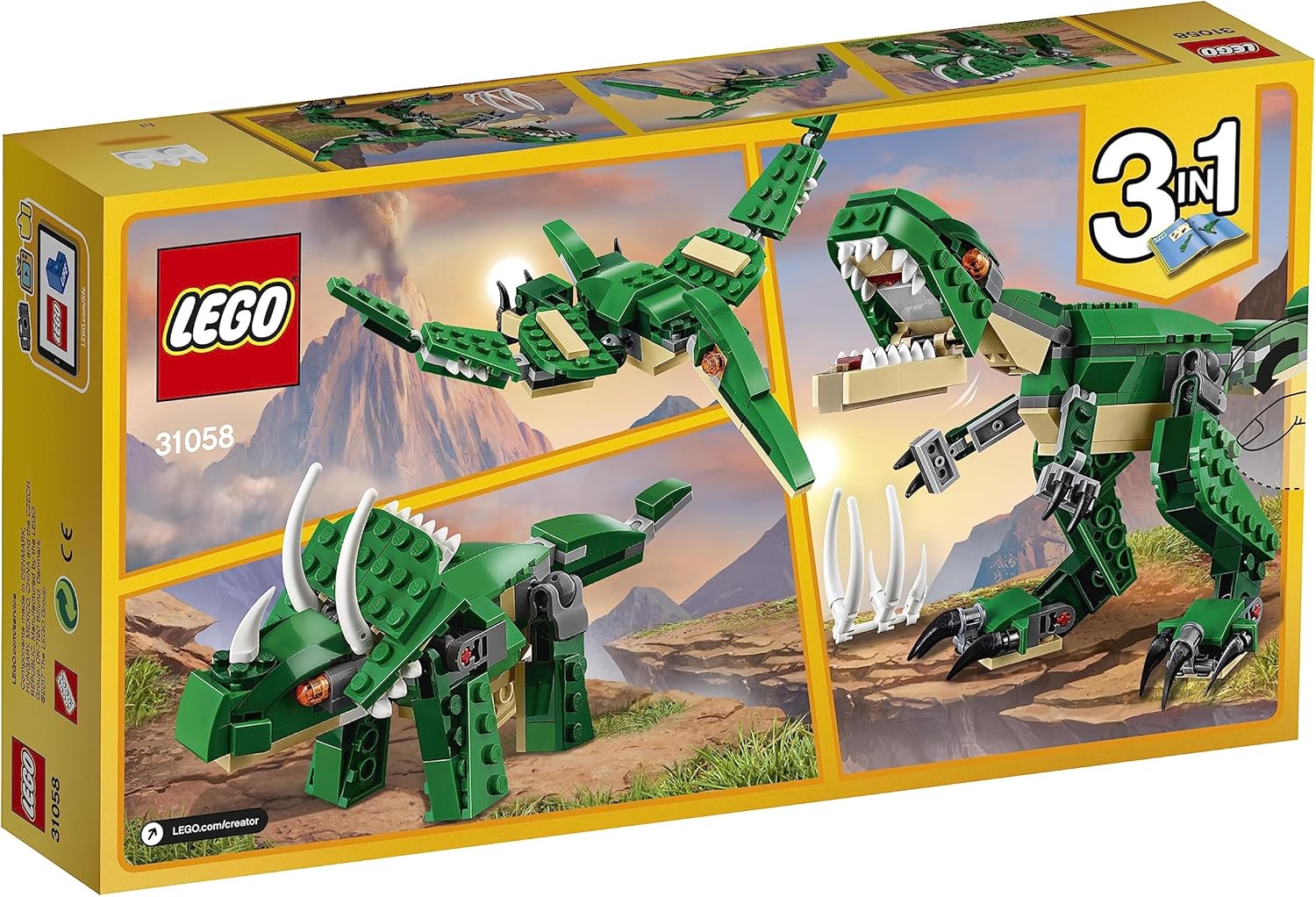 Mighty Dinosaurs Toy, 3 in 1 Lego®
