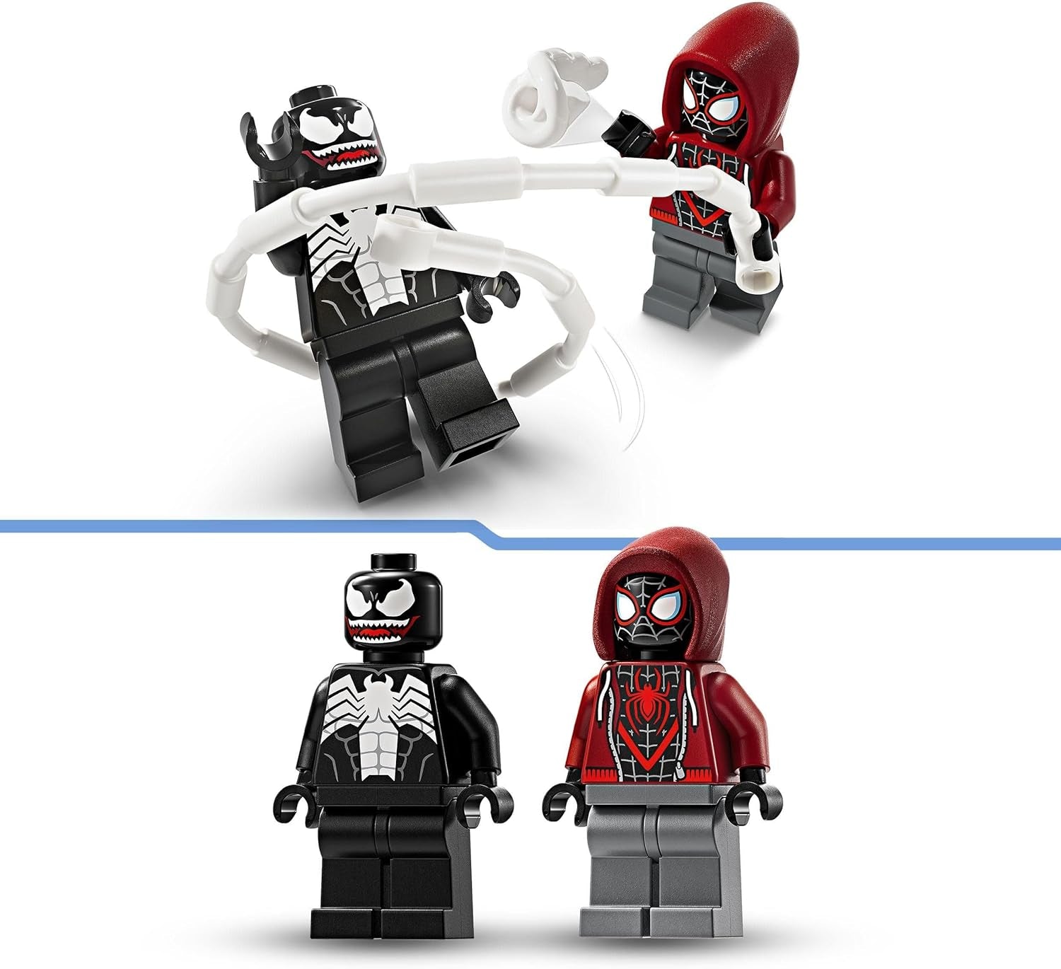 Marvel Venom Mech Armour vs Miles Morales Lego®