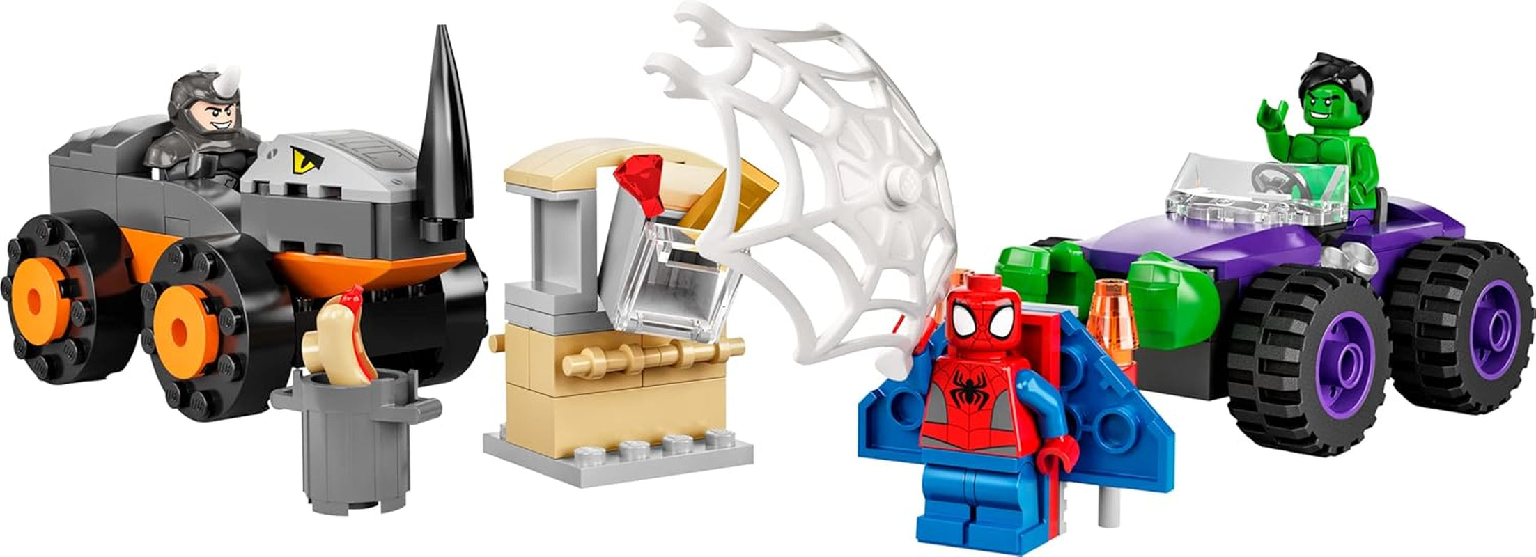Marvel Hulk vs Rhino Monster Truck Showdown Lego®